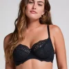 Marine Non-Padded Underwired Bra - Black