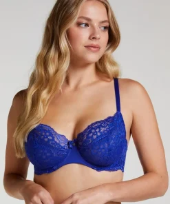 Marine Non-Padded Underwired Bra - Blue