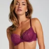 Marine Non-Padded Underwired Bra - Purple