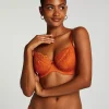 Marine Non-Padded Underwired Bra - Orange