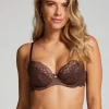 Marine Non-Padded Underwired Bra - Brown