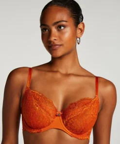 Marine Non-Padded Underwired Bra - Orange