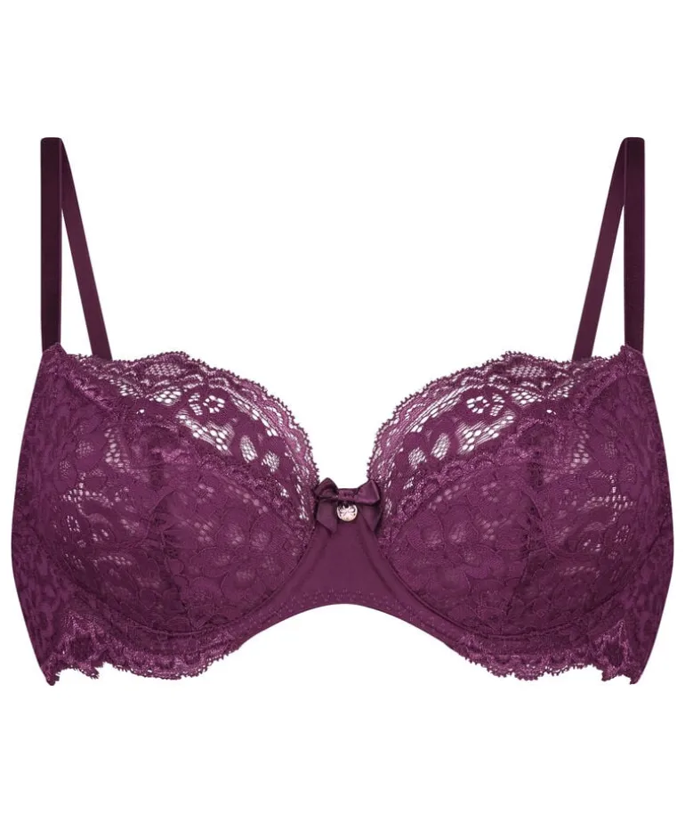 Marine Non-Padded Underwired Bra - Purple