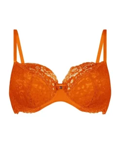 Marine Non-Padded Underwired Bra - Orange