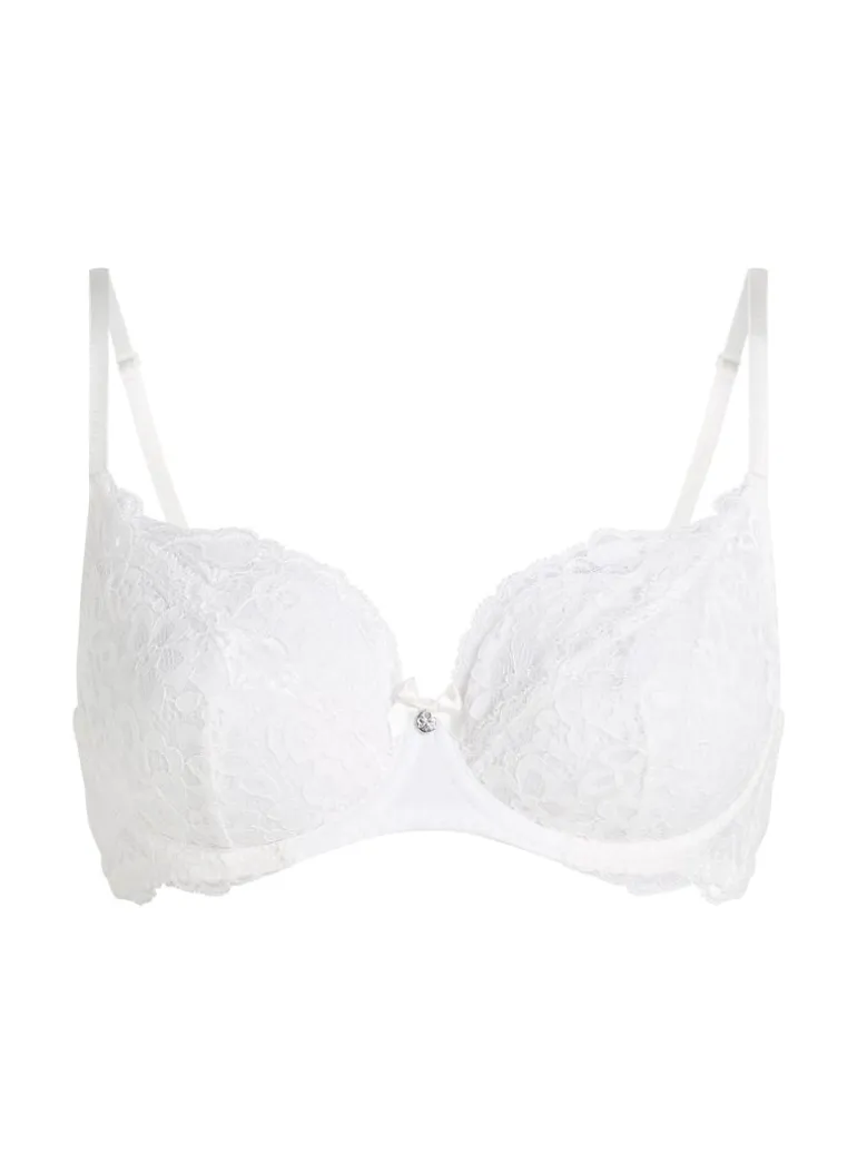 Marine Non-Padded Underwired Bra - White