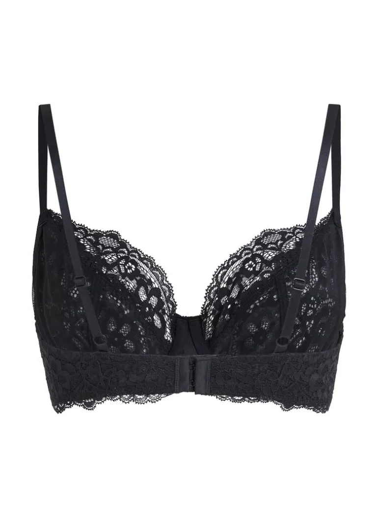 Marine Non-Padded Underwired Bra - Black
