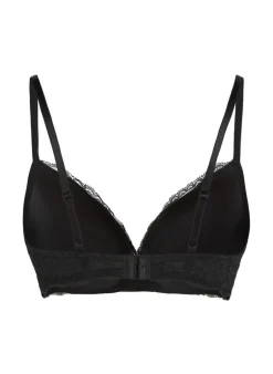 Marine Padded Push-Up Underwired Bra - Black