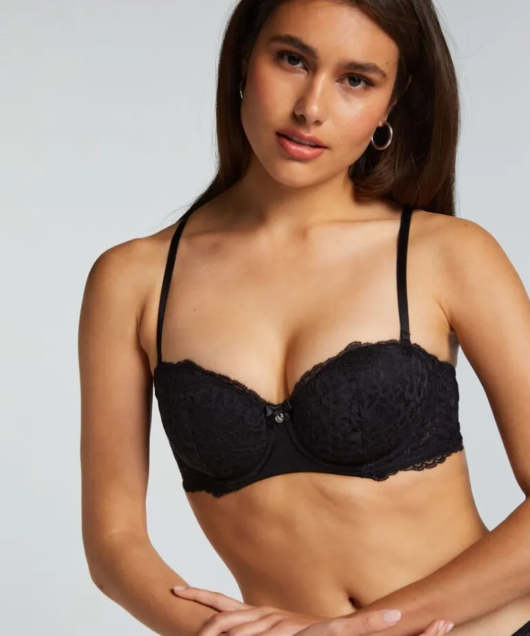 Marine Padded Underwired Bra - Black