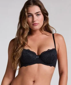 Marine Padded Underwired Bra - Black