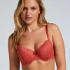 Marine Padded Underwired Bra - Red