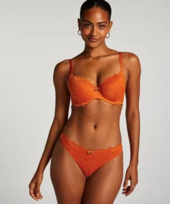 Marine Padded Underwired Bra - Orange