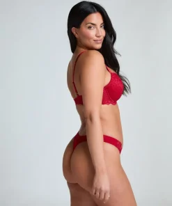 Marine Padded Underwired Bra - Red
