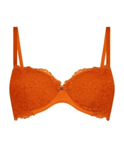 Marine Padded Underwired Bra - Orange