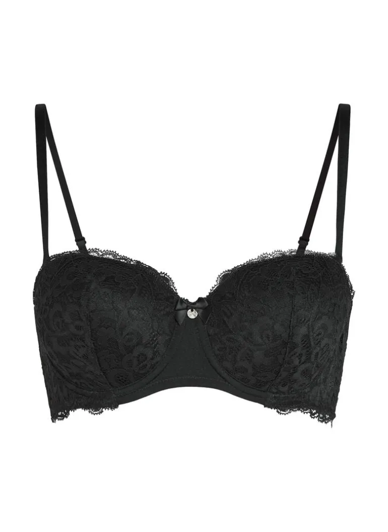 Marine Padded Underwired Bra - Black