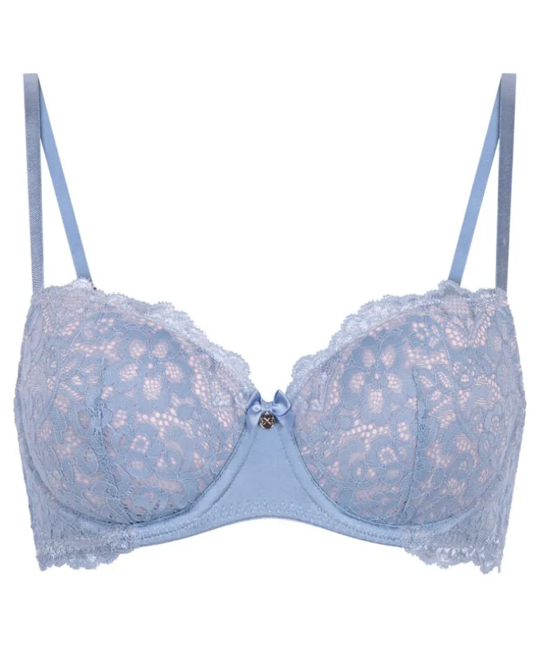 Marine Padded Underwired Bra - Blue