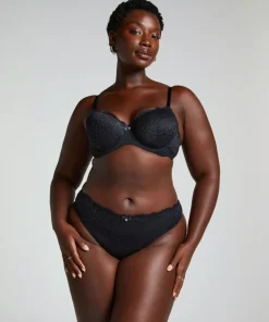 Marine Padded Underwired Bra - Black