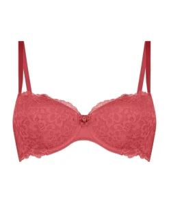 Marine Padded Underwired Bra - Red