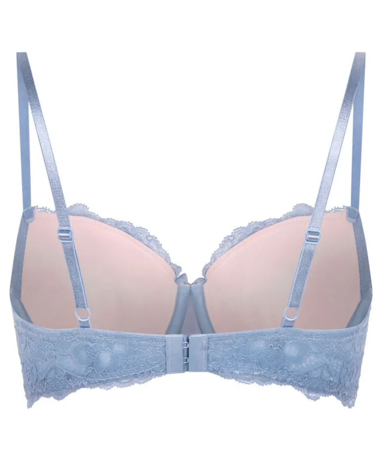 Marine Padded Underwired Bra - Blue