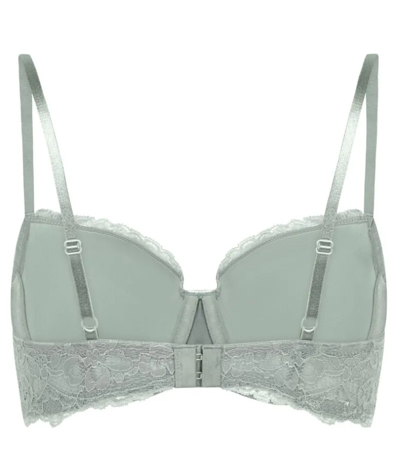 Marine Padded Underwired Bra - Green