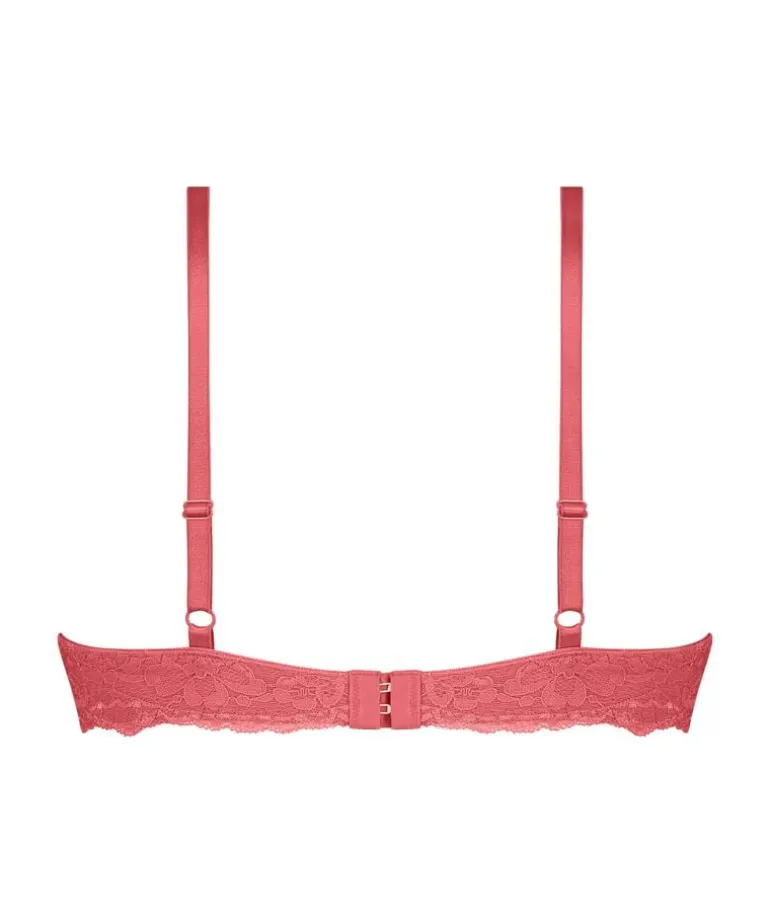 Marine Padded Underwired Bra - Red