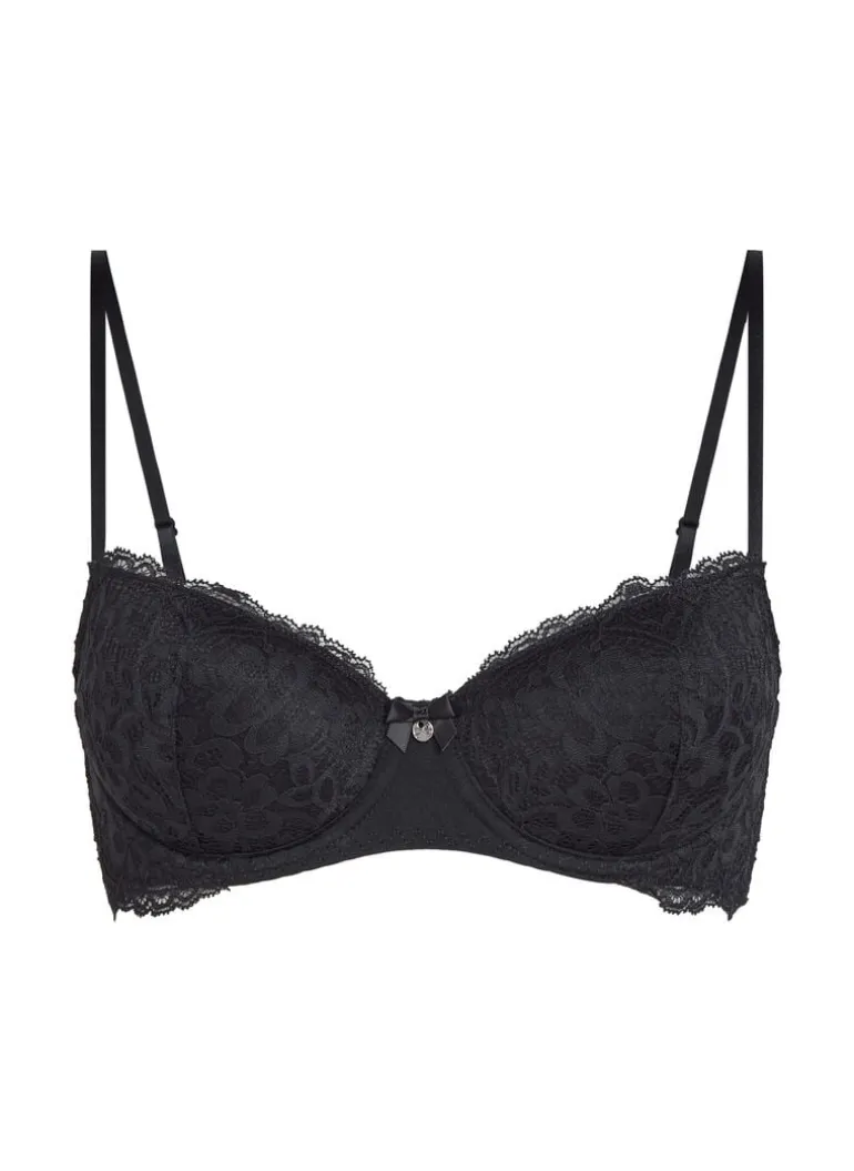 Marine Padded Underwired Bra - Black