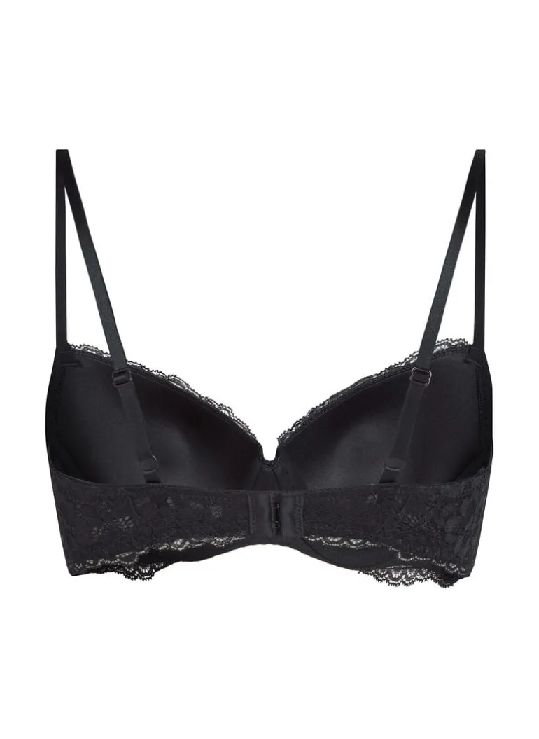 Marine Padded Underwired Bra - Black