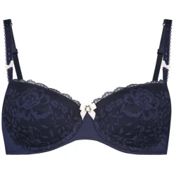 Maya Padded Underwired Bra - Blue