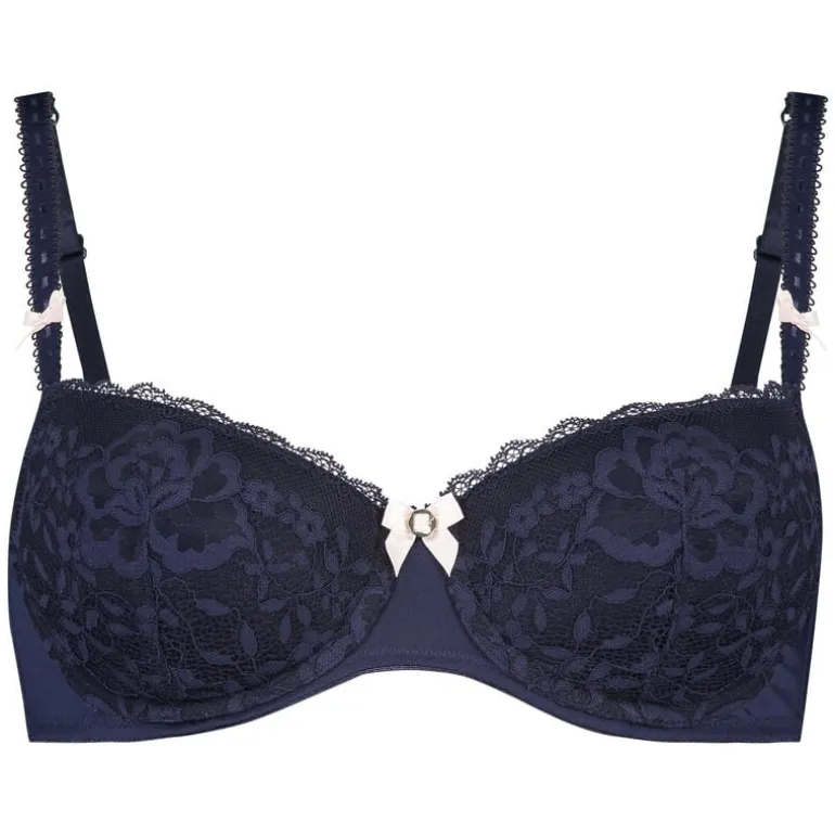 Maya Padded Underwired Bra - Blue