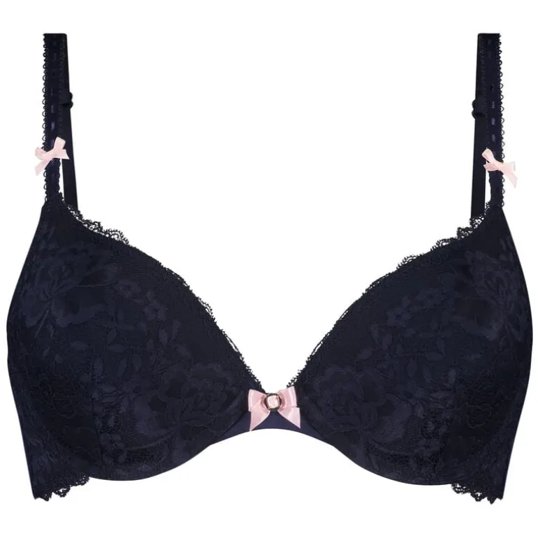 Maya Padded Underwired Push-Up Bra - Blue