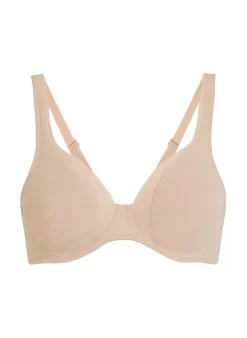 Mesh non-padded underwired bra - Beige