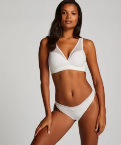 Mesh thong - White