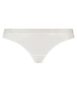 Mesh thong - White