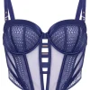 Missy Non-padded Unerwired Longline Bra - Blue