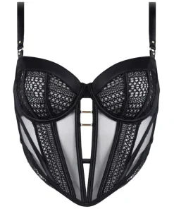 Missy Non-padded Unerwired Longline Bra - Black