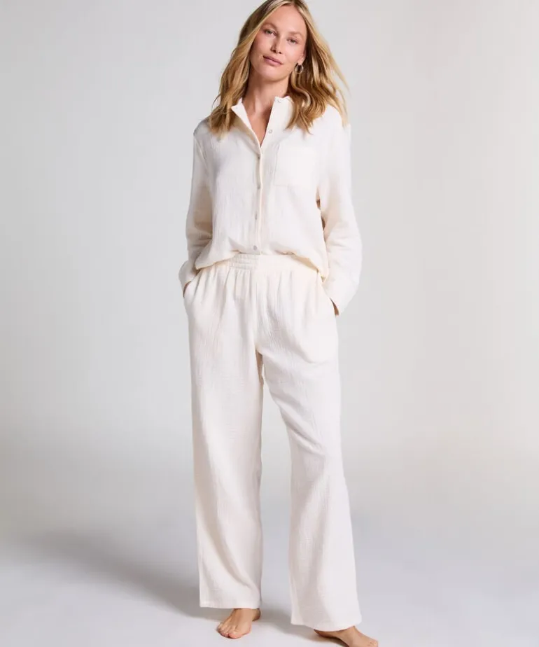 Muslin Pants - White