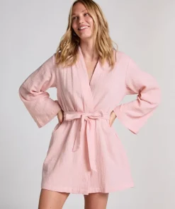Muslin Robe Short - Pink