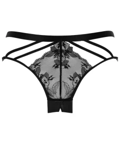 Nadia Open Crotch Brazilian - Black