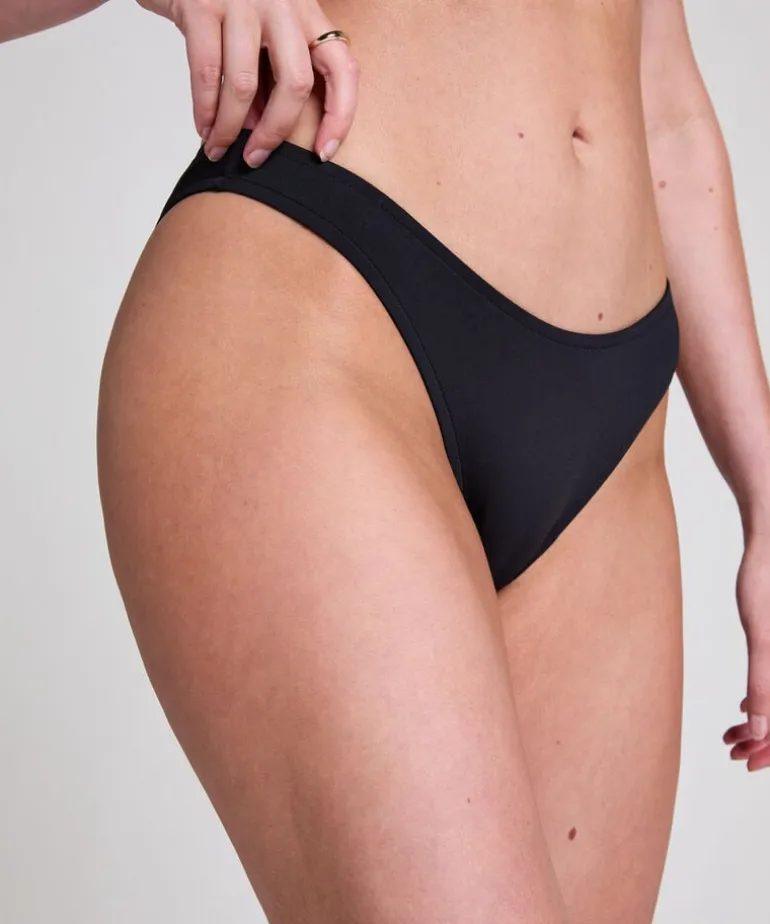 Neoprene Highleg Bikinibottom - Black