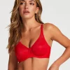 Nina Non-Padded Underwired Minimizer Bra - Red