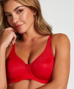 Nina Non-Padded Underwired Minimizer Bra - Red