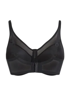 Nina Non-Padded Underwired Minimizer Bra - Black