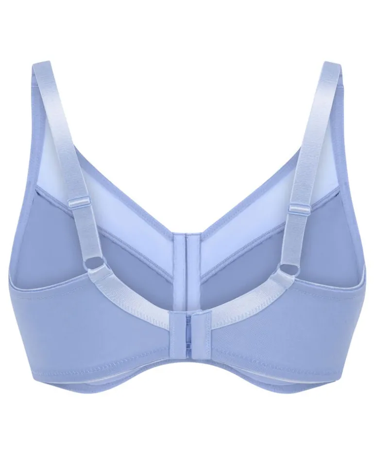 Nina Non-Padded Underwired Minimizer Bra - Blue
