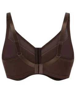 Nina Non-Padded Underwired Minimizer Bra - Brown