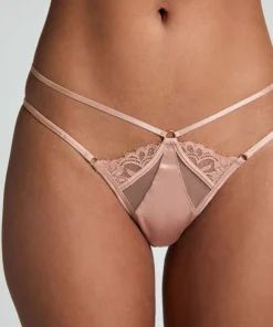 Nisha Open Crotch Brazilian - Beige