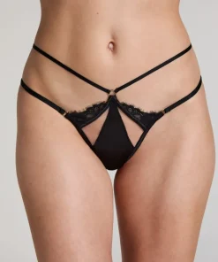 Nisha Open Crotch Brazilian - Black