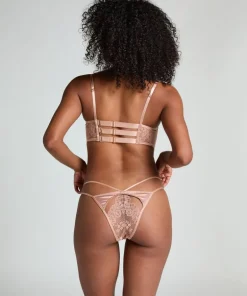 Nisha Open Crotch Brazilian - Beige