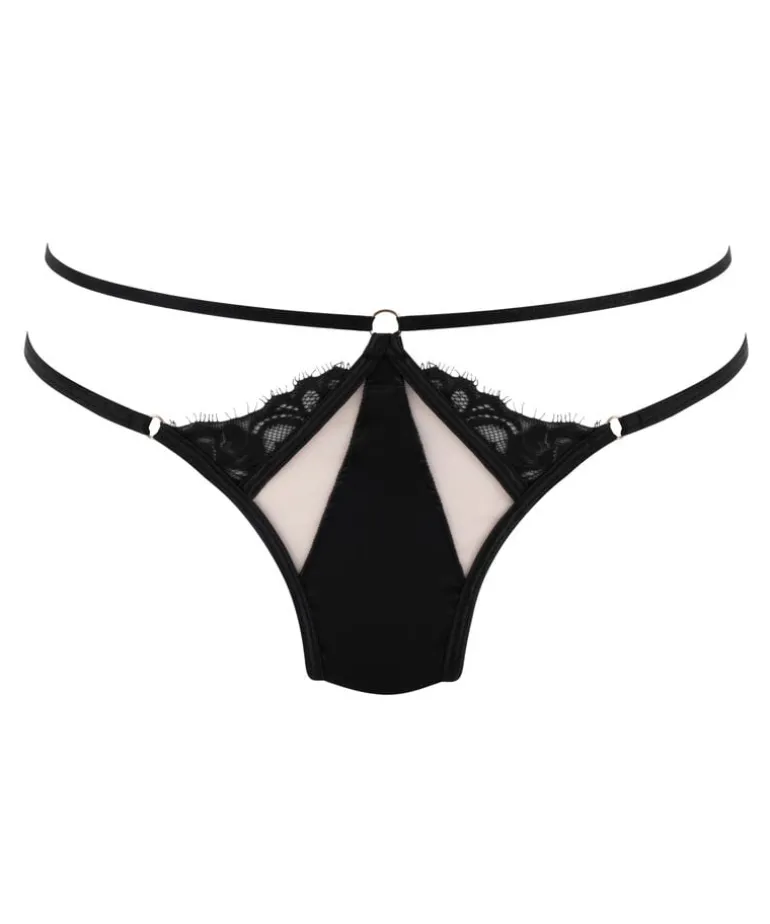 Nisha Open Crotch Brazilian - Black