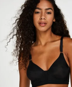 Non-Padded Non-Underwired Bra - Black