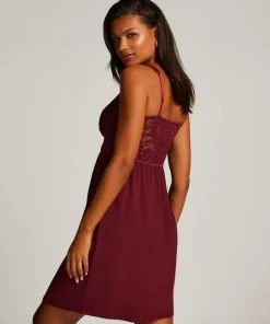Nora Lace Slip Dress - Purple