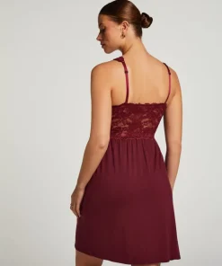 Nora Lace Slip Dress - Purple